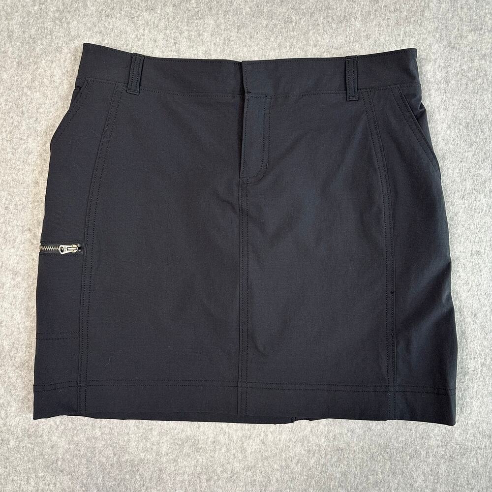 Athleta Athletic Skort Womens Size 8 Black Elastic Waist Lined Activewear Sporty